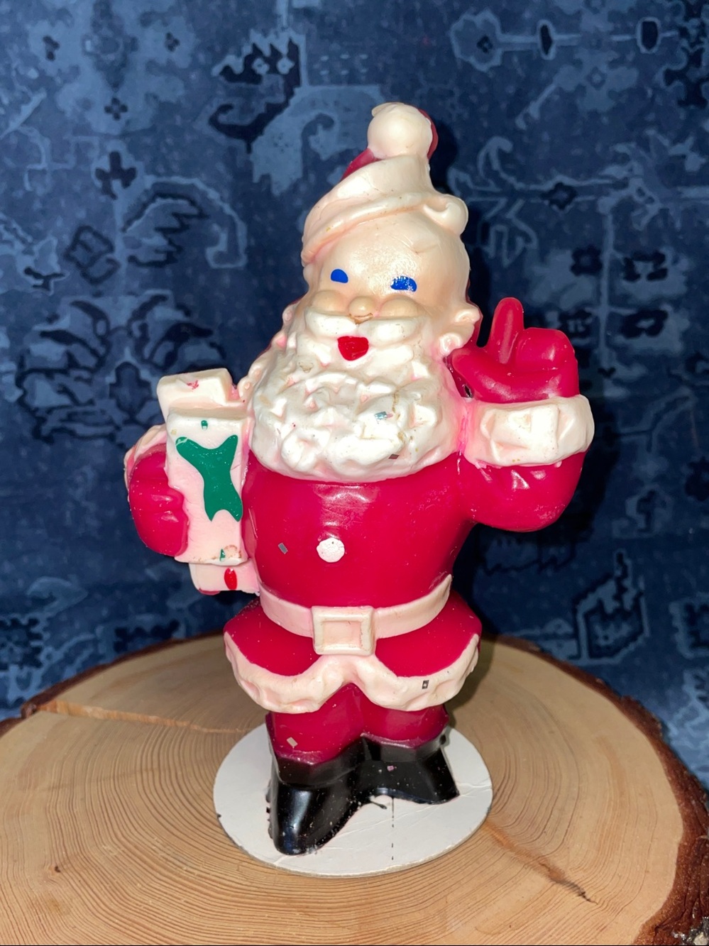 Gurley vintage large 7”  Santa Claus candle